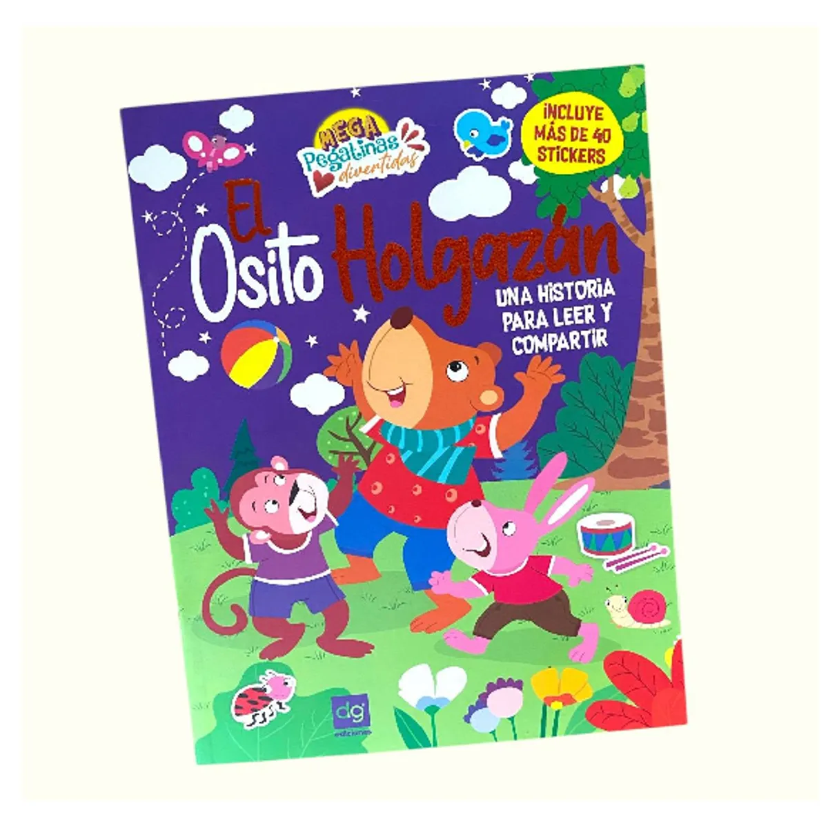 GENERICO - Cuento con stickers el osito holgazan