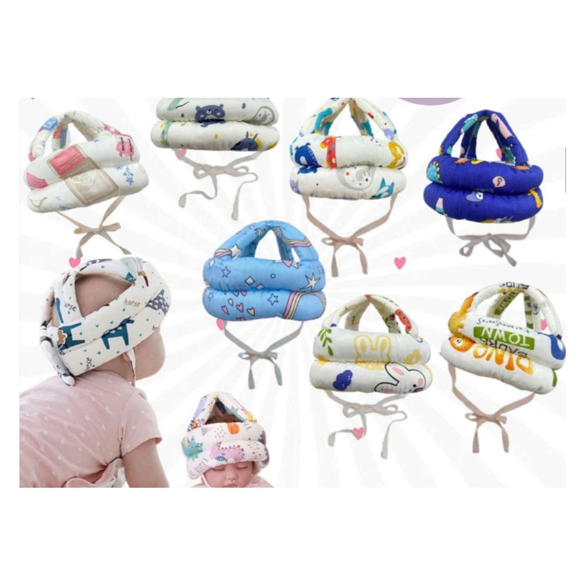 GENERICO - CASCO PROTECTOR ANTIGOLPE PARA BEBÉ