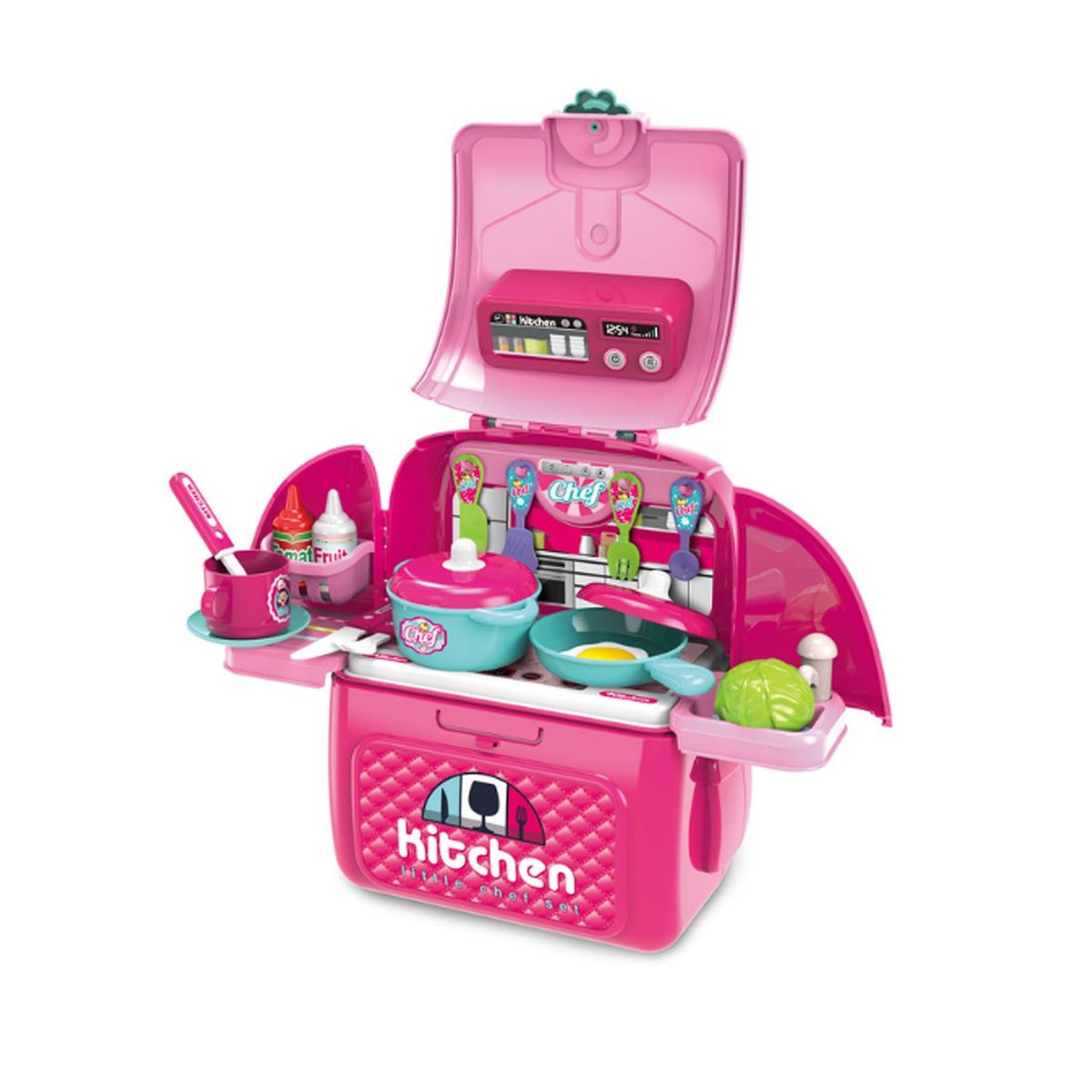 GENERICO - Juguete Set de Cocina Mochila 2 en 1 008-961A