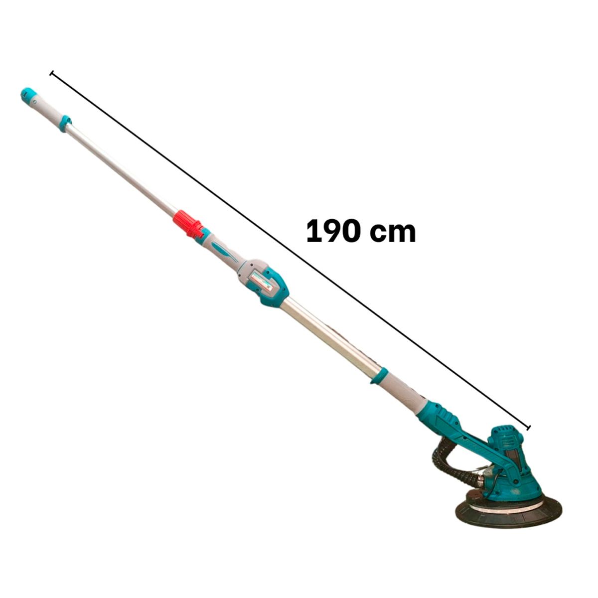 TOTAL TOOLS - Lijadora de Techo y Pared de 1050w Luz Led y Bolsa Total