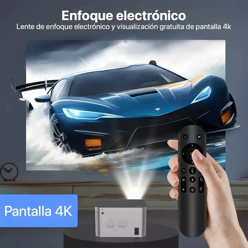 GENERICO - Proyector HY350 1080p claramente visible resolución 4K