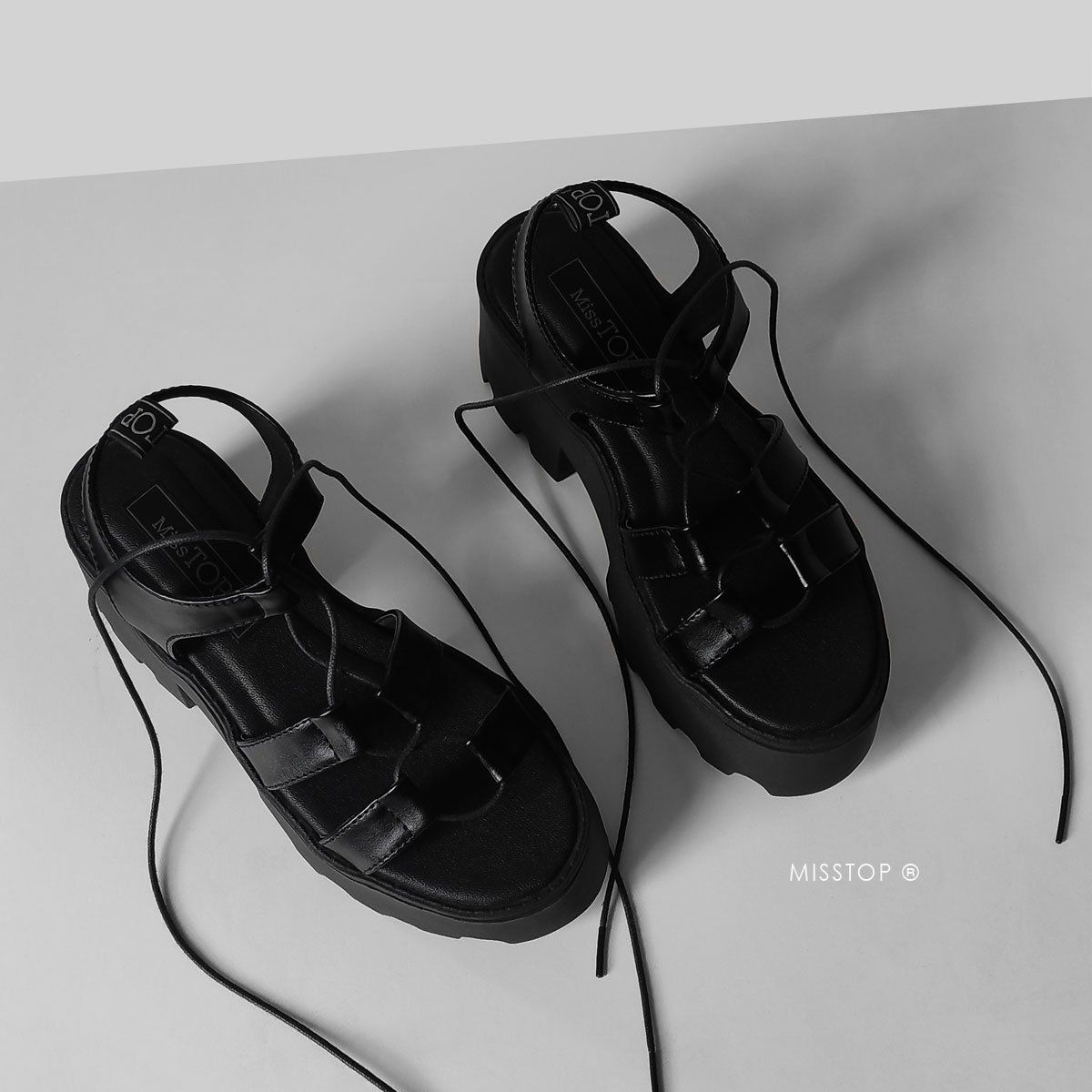 MISS TOP - SANDALIAS MUJER GRETA NEGRO MISSTOP