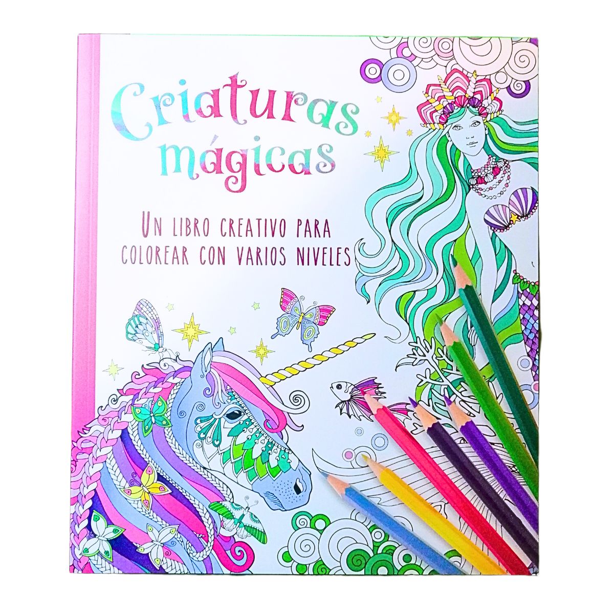 GENERICO - Libro para colorear - Criaturas magicas - mandalas para pintar