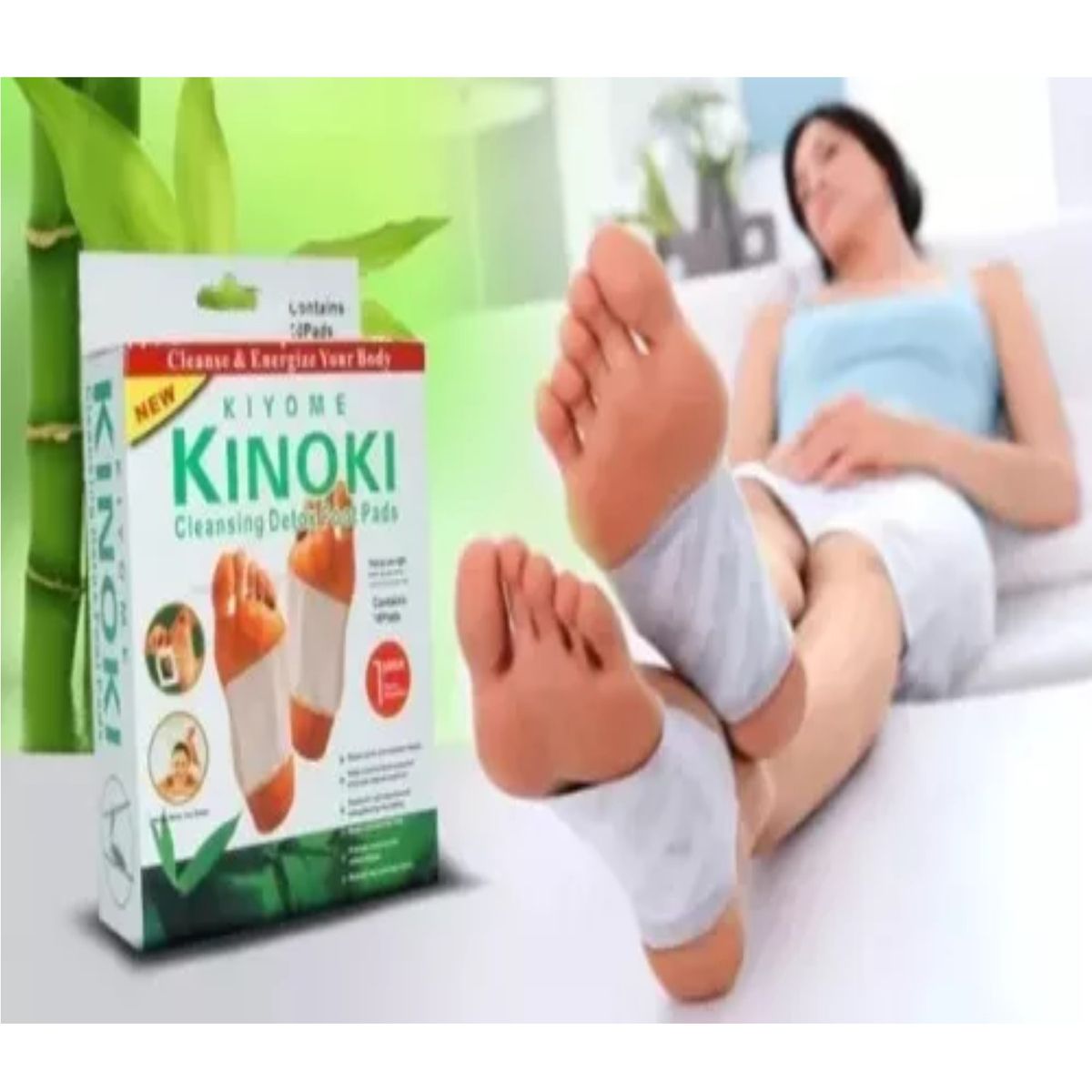 GENERICO - Caja De 10 Parches Desintoxicantes Kinoki Para Pies