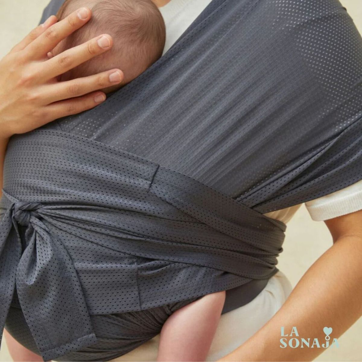 LA SONAJA - FULAR PRE ARMADO LA SONAJA BEBÉ GRIS