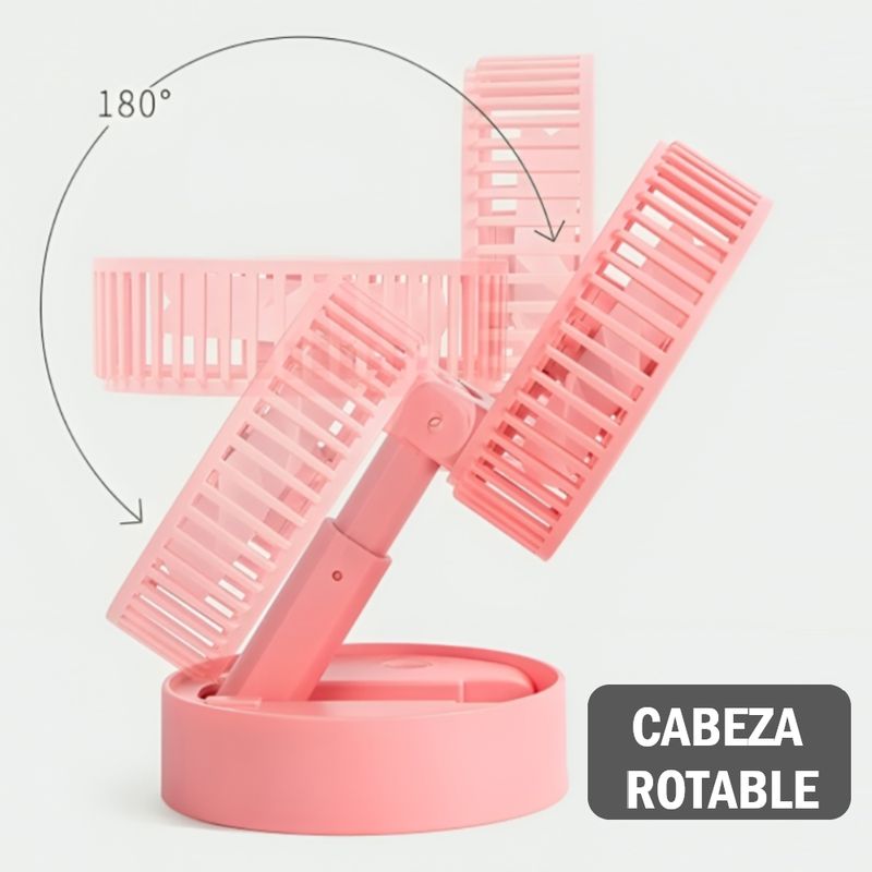 GENERICO - Ventilador portátil de escritorio con conexión USB - Blanco