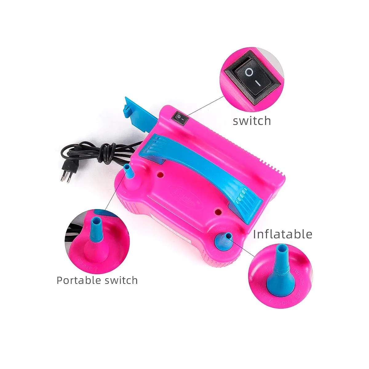 GRETAIL - Inflador De Globos Eléctrico Doble boquilla