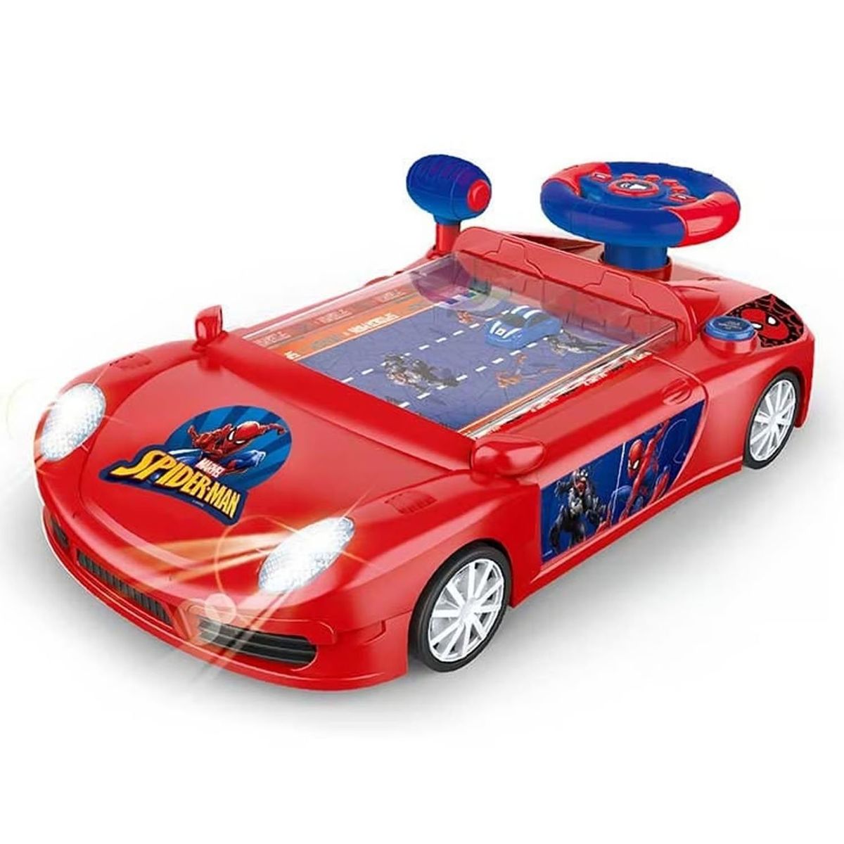 MARVEL - Carro Auto de Carrera Consola SPIDERMAN con Sonido