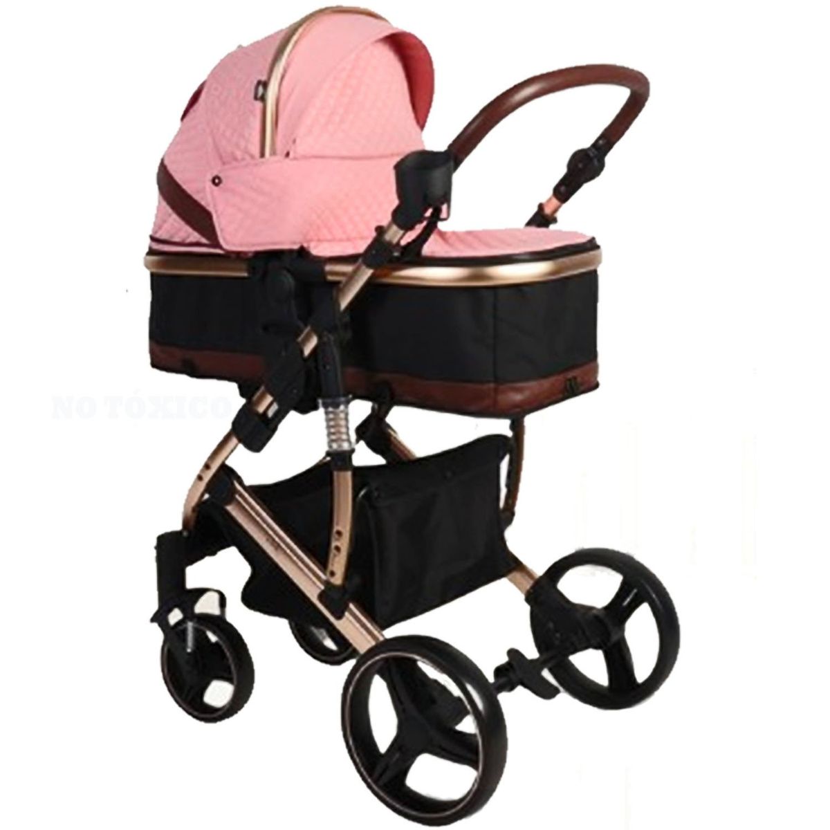 STOKKER BABY - Coche Moises de Lujo  Stokker Baby «ARCHIE» Rosado