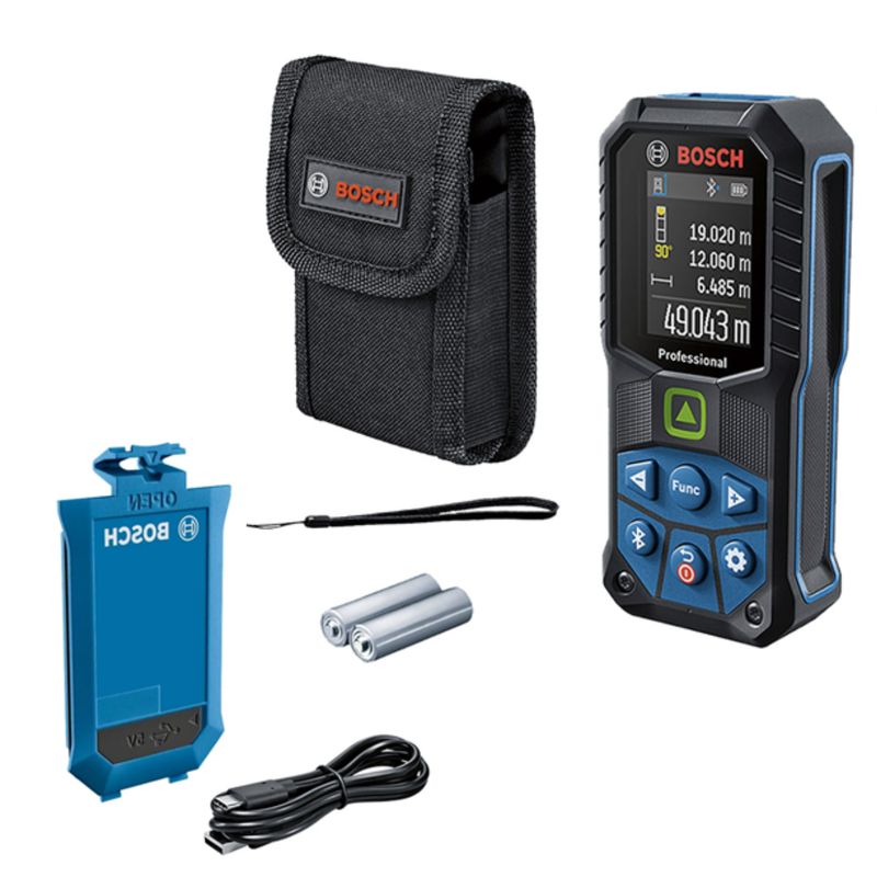 BOSCH - Medidor de distancia GLM 50-27 CG 50 mm+BATERIA LI-ION BA 3.7V 1.0AH A