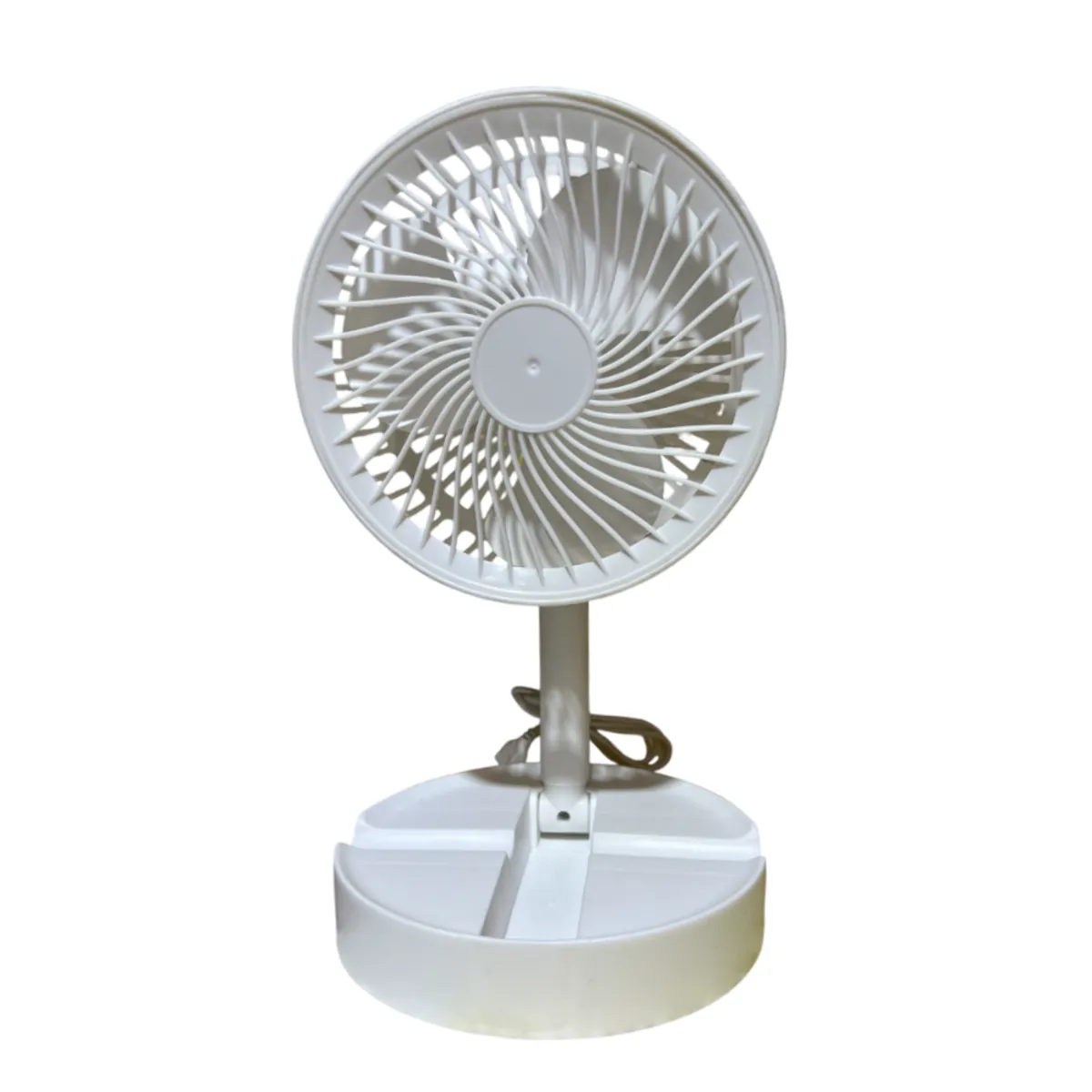 GENERICO - Ventilador portátil blanco de escritorio con conexión USB