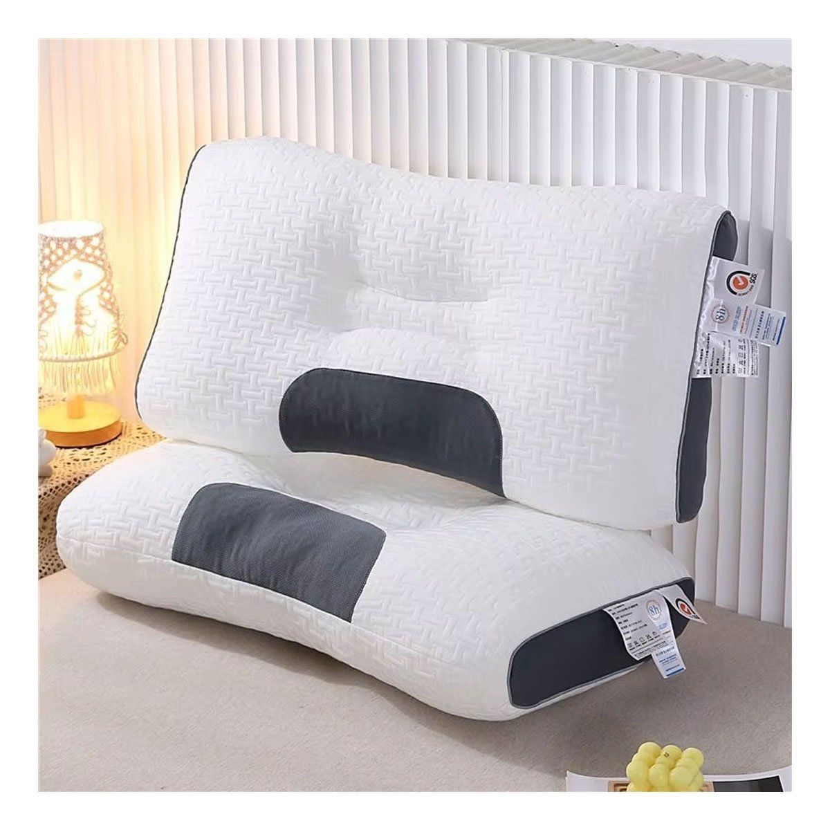 GRETAIL - Set 02 Almohadas Ergonómica Antialérgica 43x63cm