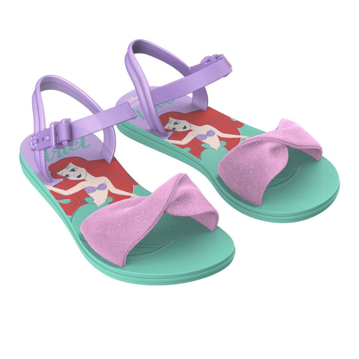 ARIEL - Sandalias Deluxe Princesa Ariel La Sirenita Lila Niña
