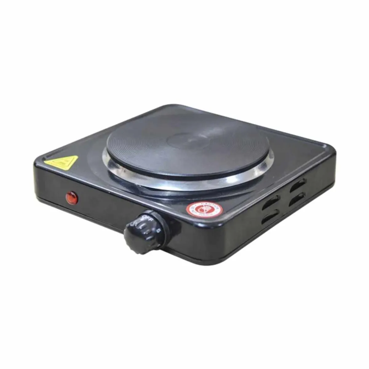 GENERICO - Cocina Electrica Elegante de 1 Hornilla Negro Portatil Elegante