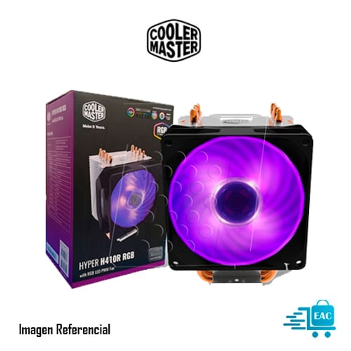 COOLER MASTER - COOLER CPU COOLER MASTER HYPER H410R RGB NEGRO PN RR-H410-20PC-R1