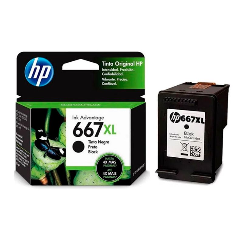 HP - TINTA HP 3YM81AL 667XL DE DJ 2775  4175 COLOR NEGRO PN 3YM81AL