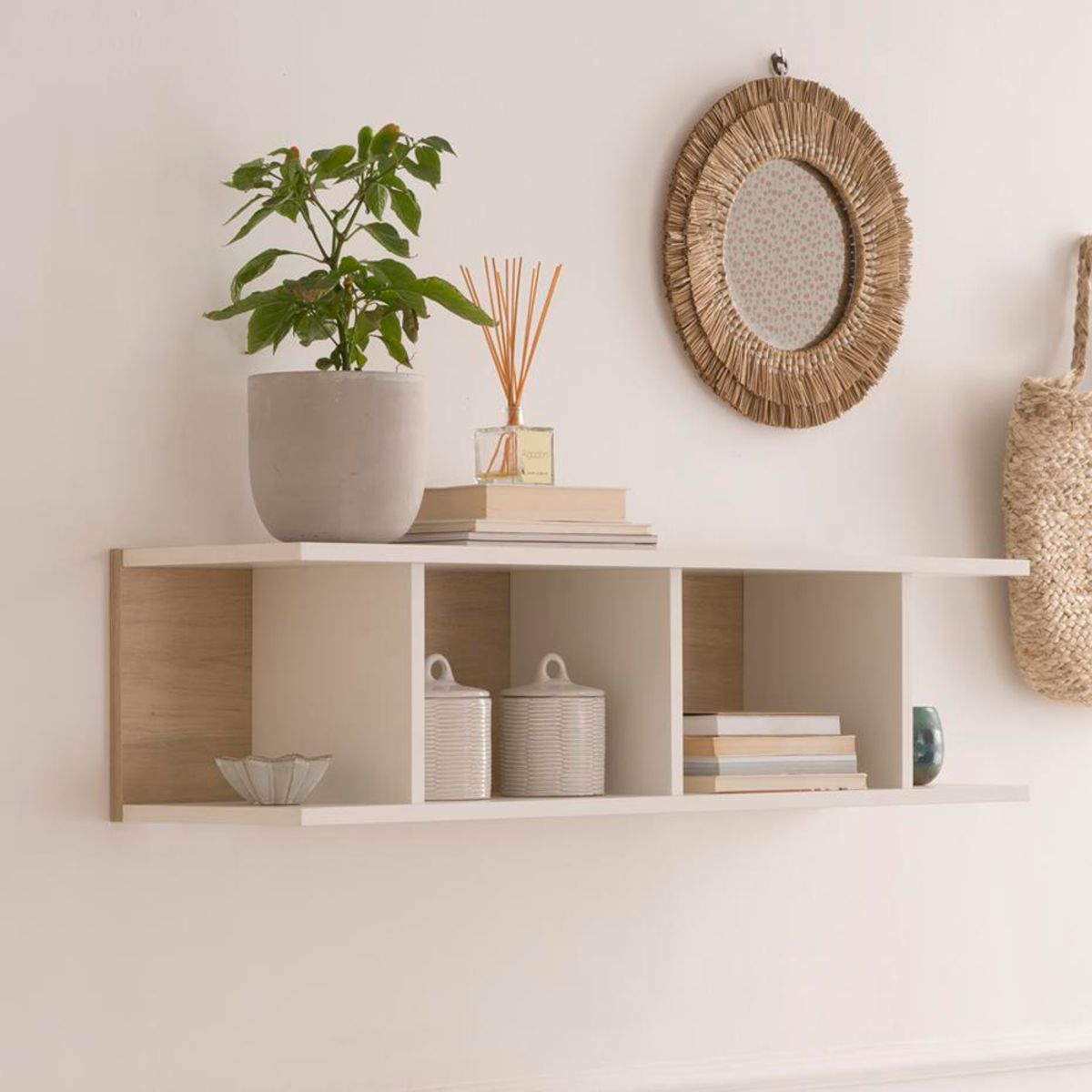 TU MESITA - Estante de Pared Tae Color BlancoDuna TU MESITA