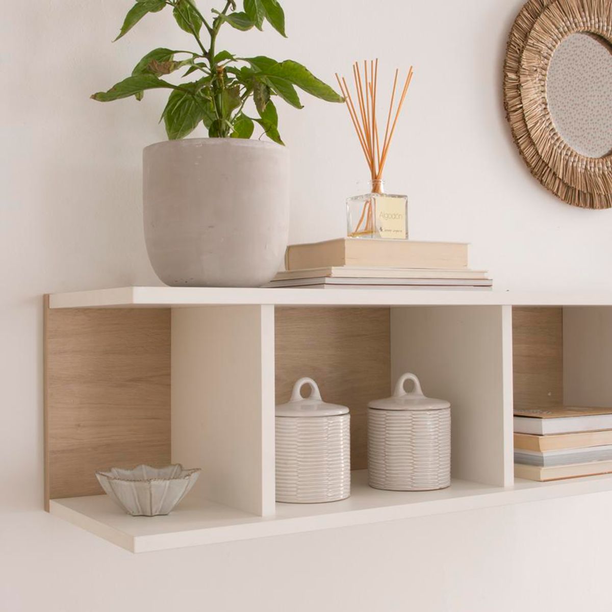 TU MESITA - Estante de Pared Tae Color BlancoDuna TU MESITA