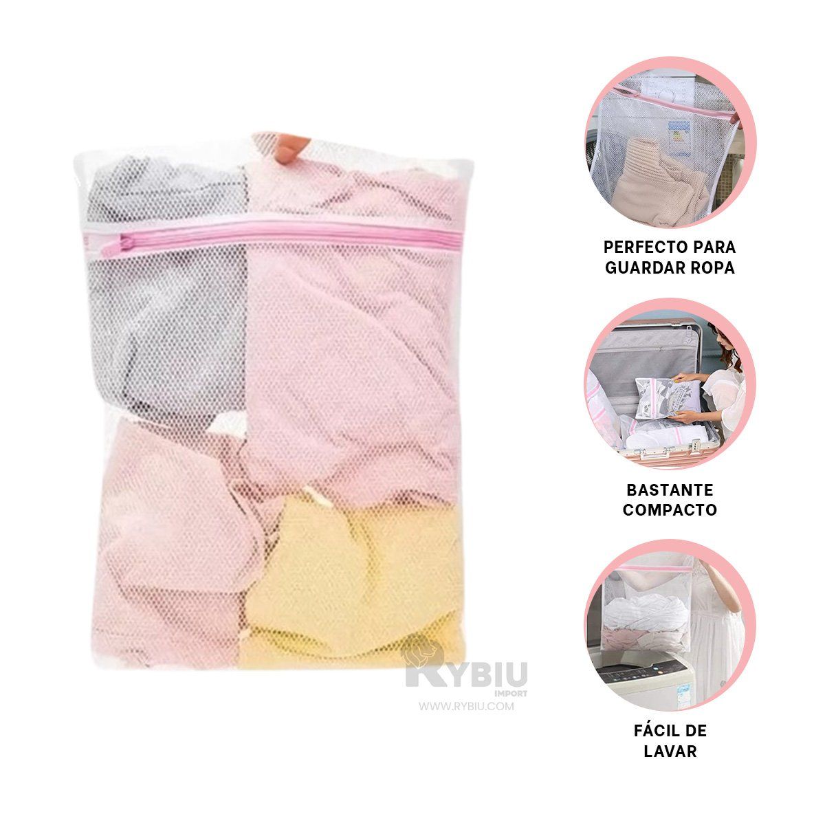 GENERICO - Malla Eficaz para Prendas en Blanco Y+Envoltorio de Regalo