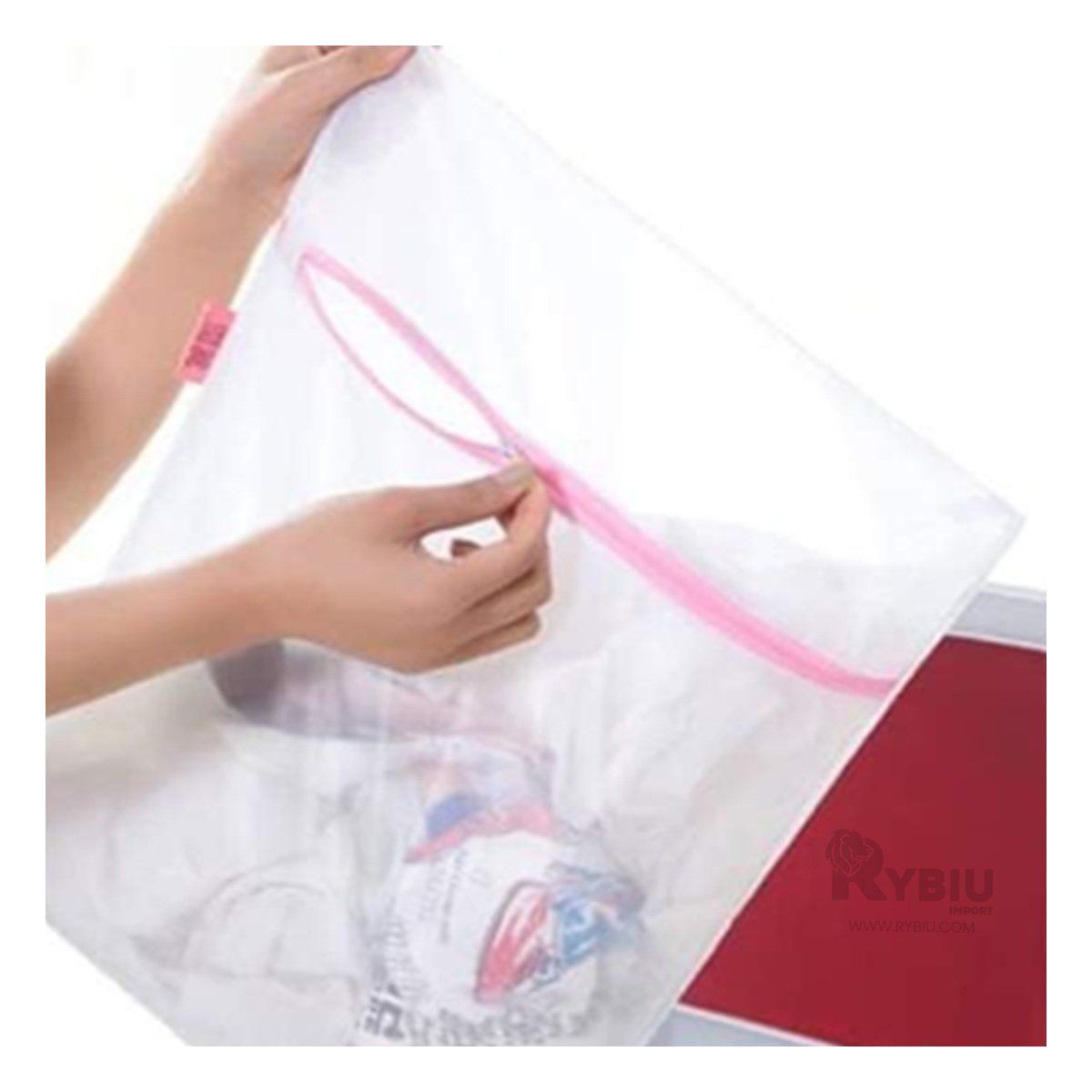 GENERICO - Bolsa para Prendas Frágiles de Blanco Y+Regalo Stickers