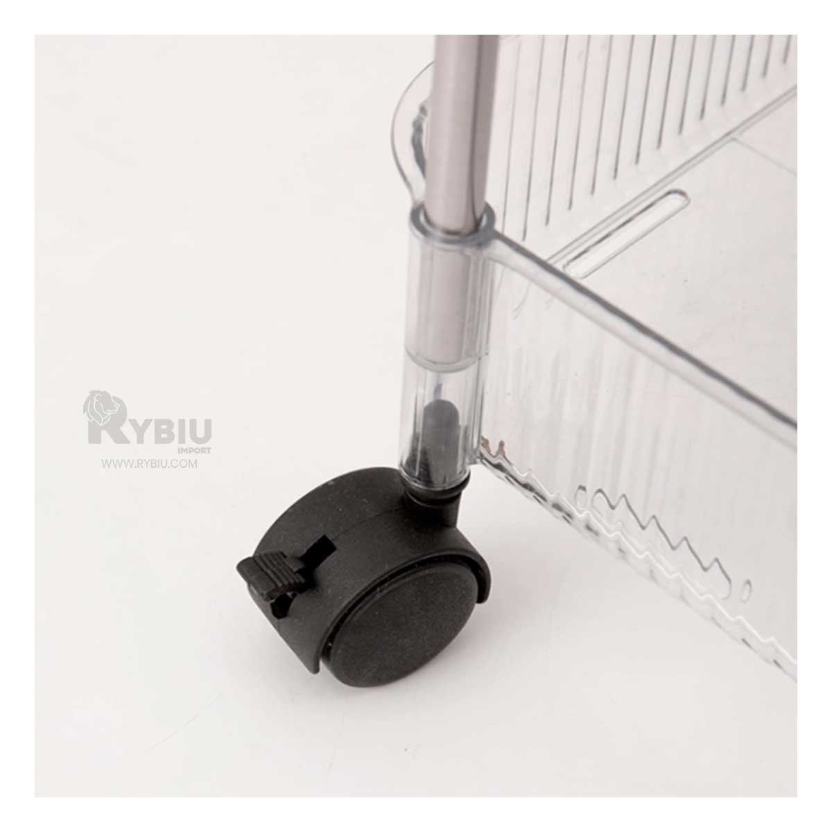 RYBIU IMPORT - Carrito Multiuncional con Asas 3 Niveles Y+Papel de Regalo