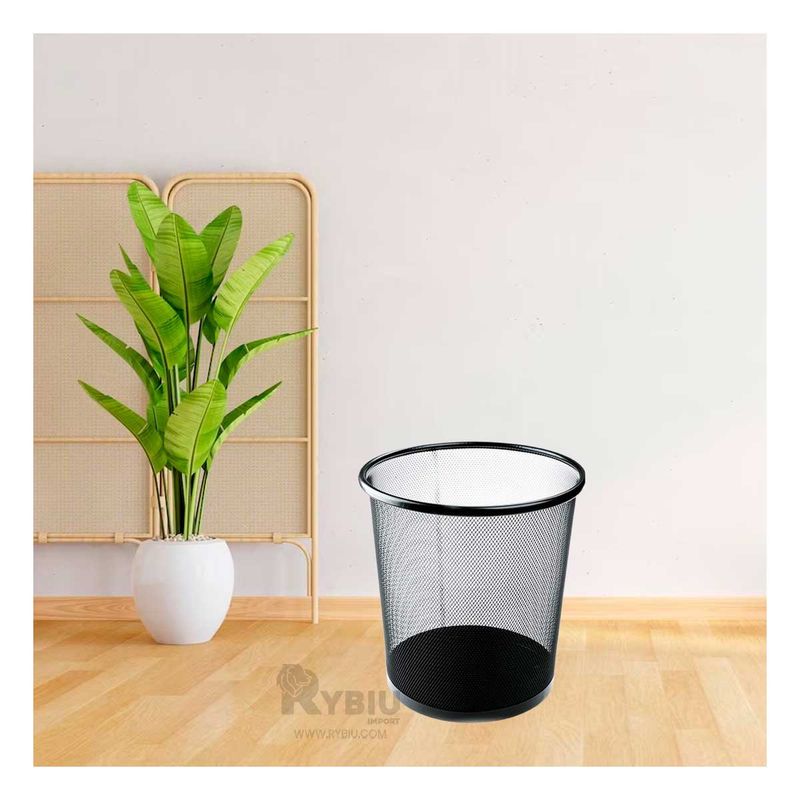 RYBIU IMPORT - Recipiente de Basura de Color Negro Y+Regalo Stickers