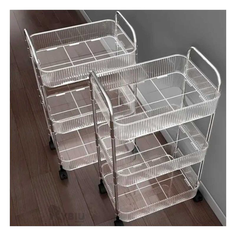 GENERICO - Carrito Multiuncional con Asas 3 Niveles Y+Papel de Regalo