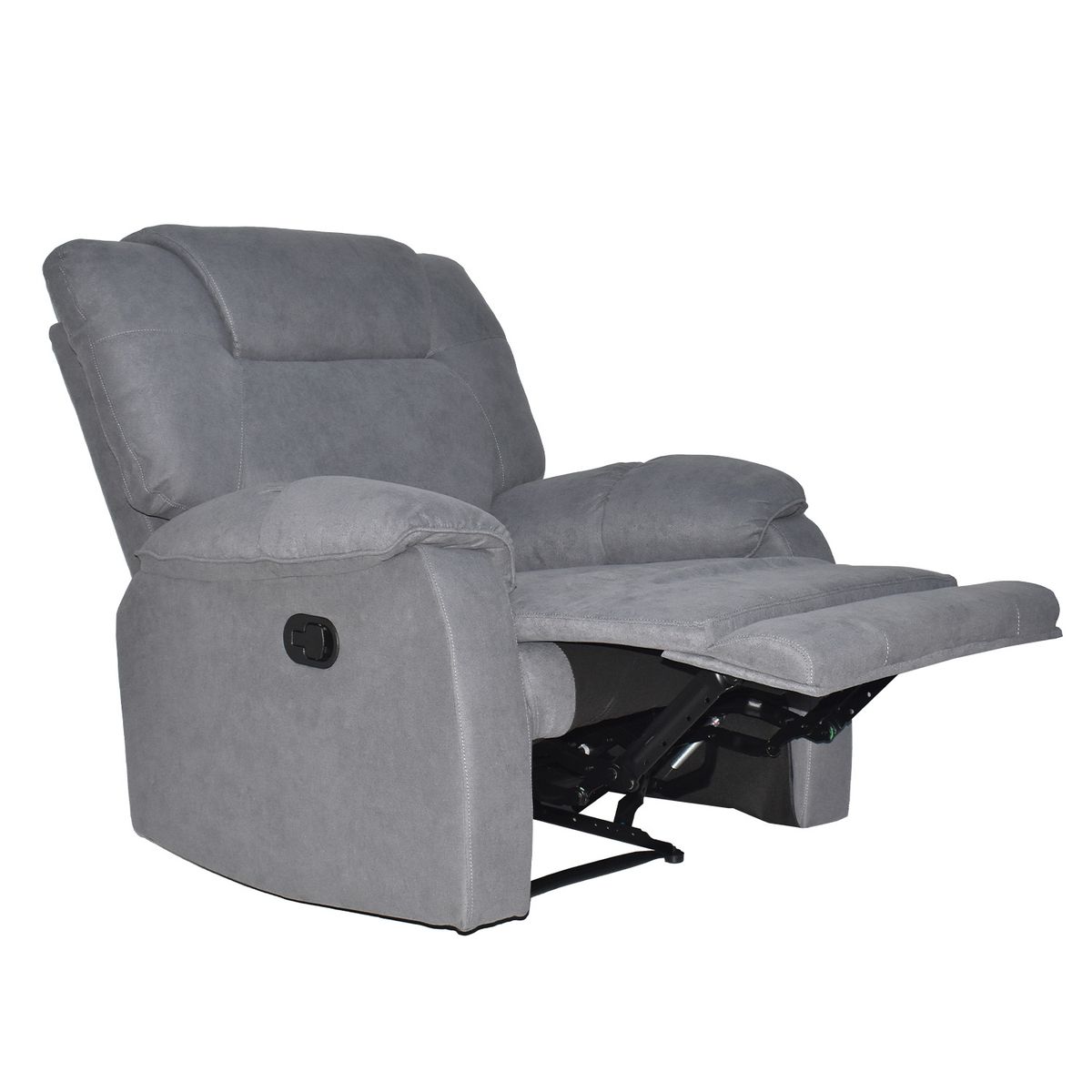 BONNO - Sofa Relax Queen Reclinable Tela Gris Bonno