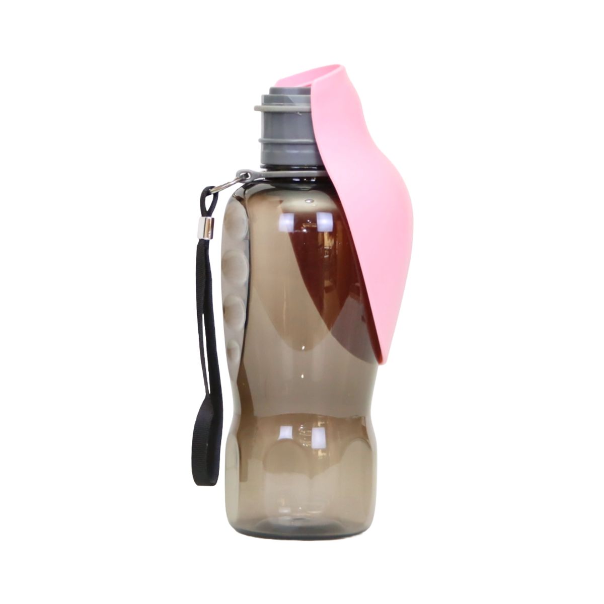 GENERICO - BOTELLA PARA PERROS PORTÁTIL Y CON CORREA - BEBEDERO ROSADO