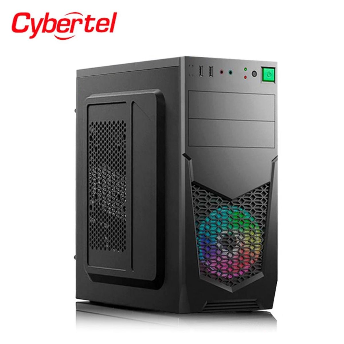 CYBERTEL - Case Gamer Cybertel Evolution CYB C205 Rainbow Negro