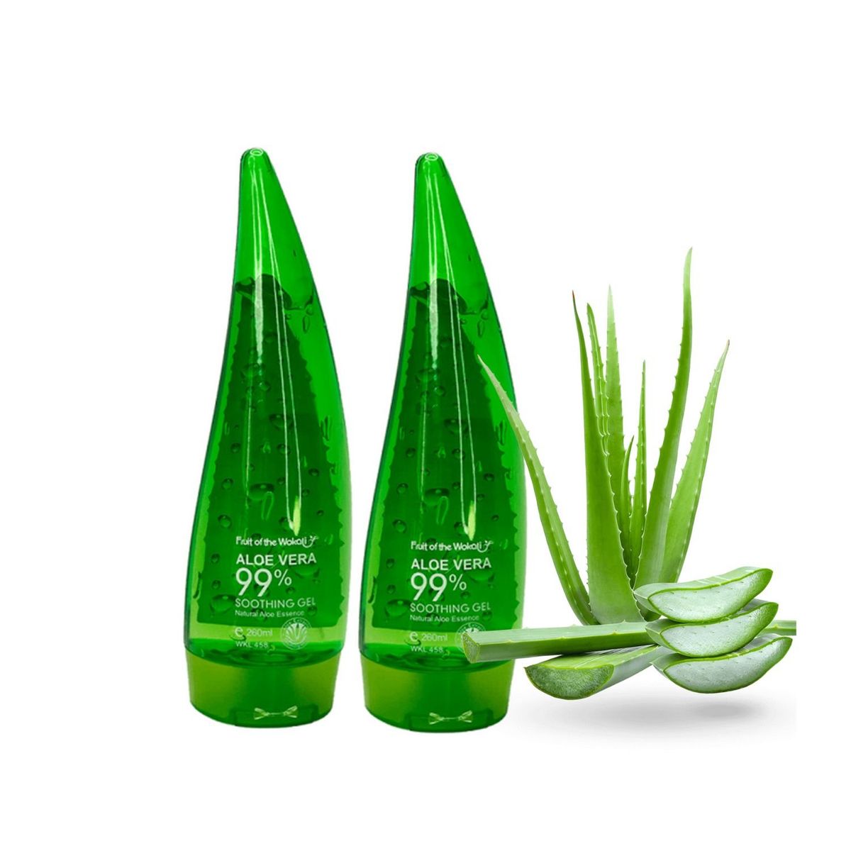 WOKALI - Gel Calmante de Aloe Vera 260ml Wokali x 2 unidades