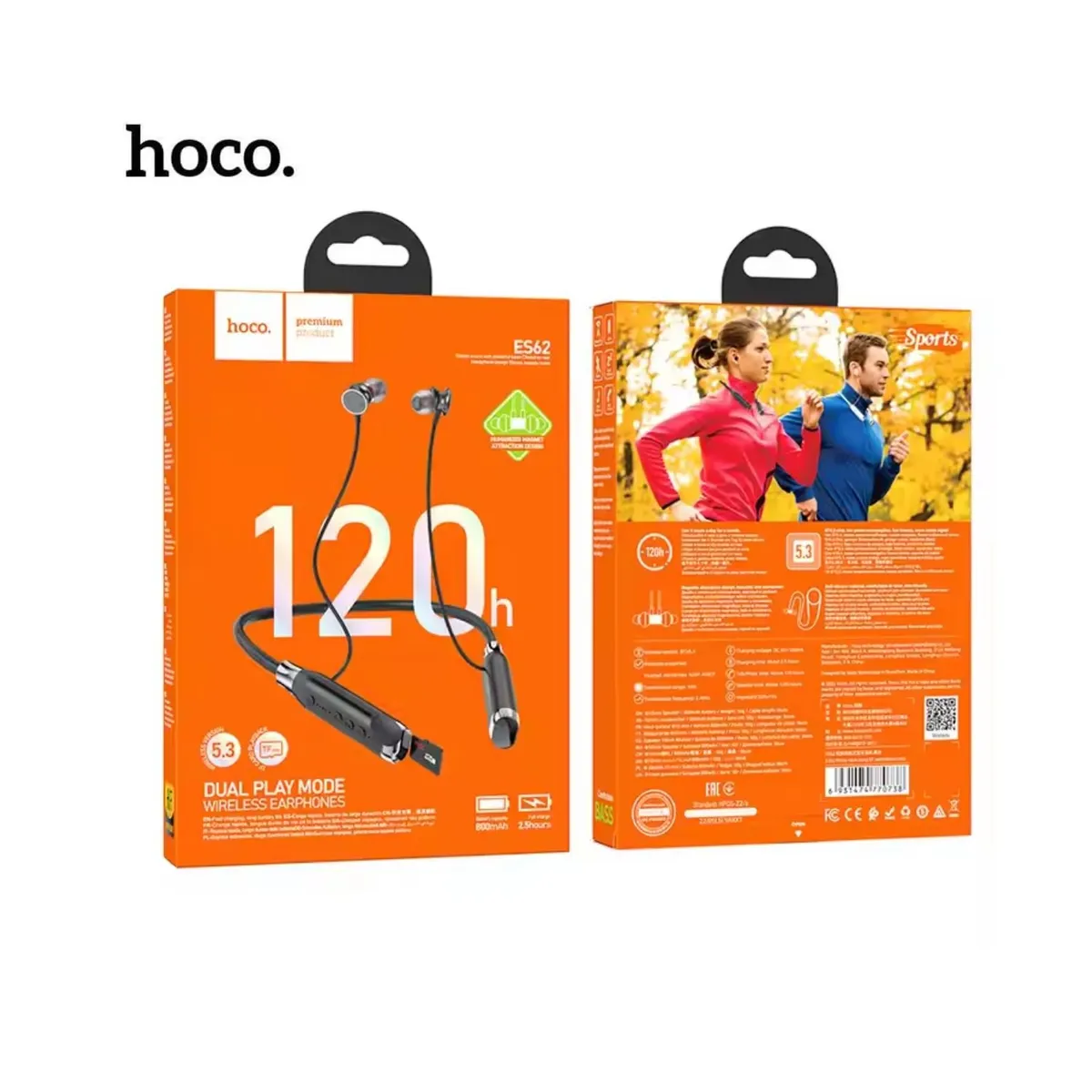 HOCO - Audífono Deportivo Bluetooth Hoco  ES62 -120 Horas