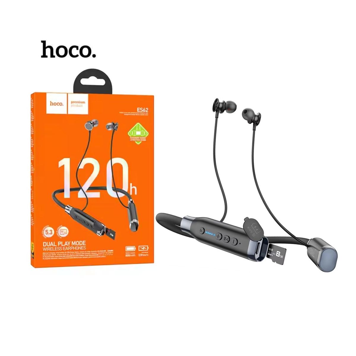 HOCO - Audífono Inalambrico Sport Hoco ES62 -120 Horas