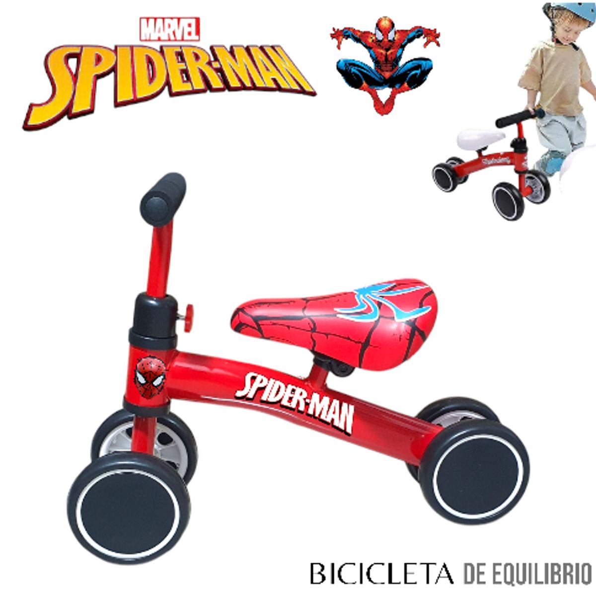 GENERICO - BICICLETA BUGUI ESTIMULACION DE EQUILIBRIO HOMBRE ARAÑA