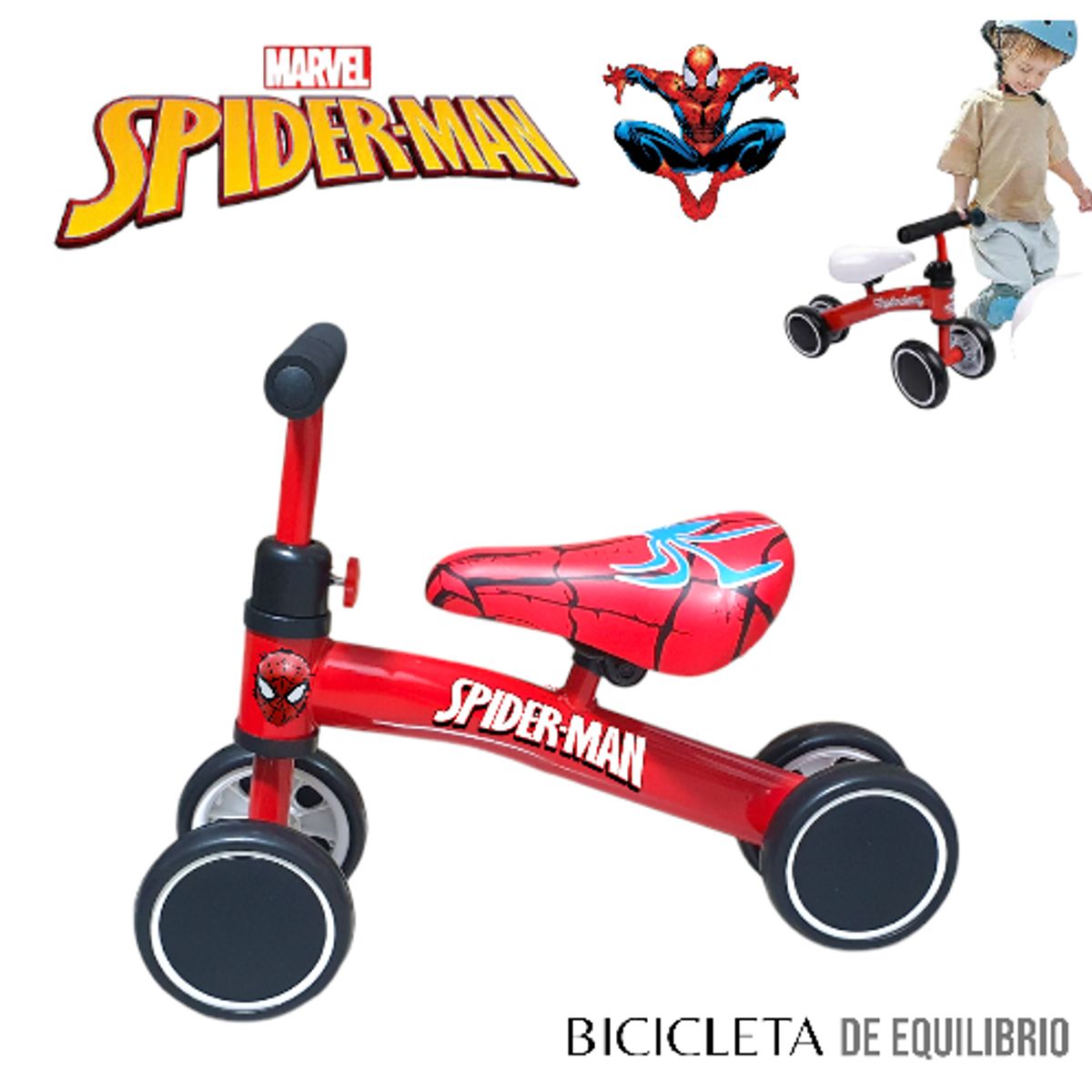 GENERICO - BICICLETA BUGUI ESTIMULACION DE EQUILIBRIO HOMBRE ARAÑA