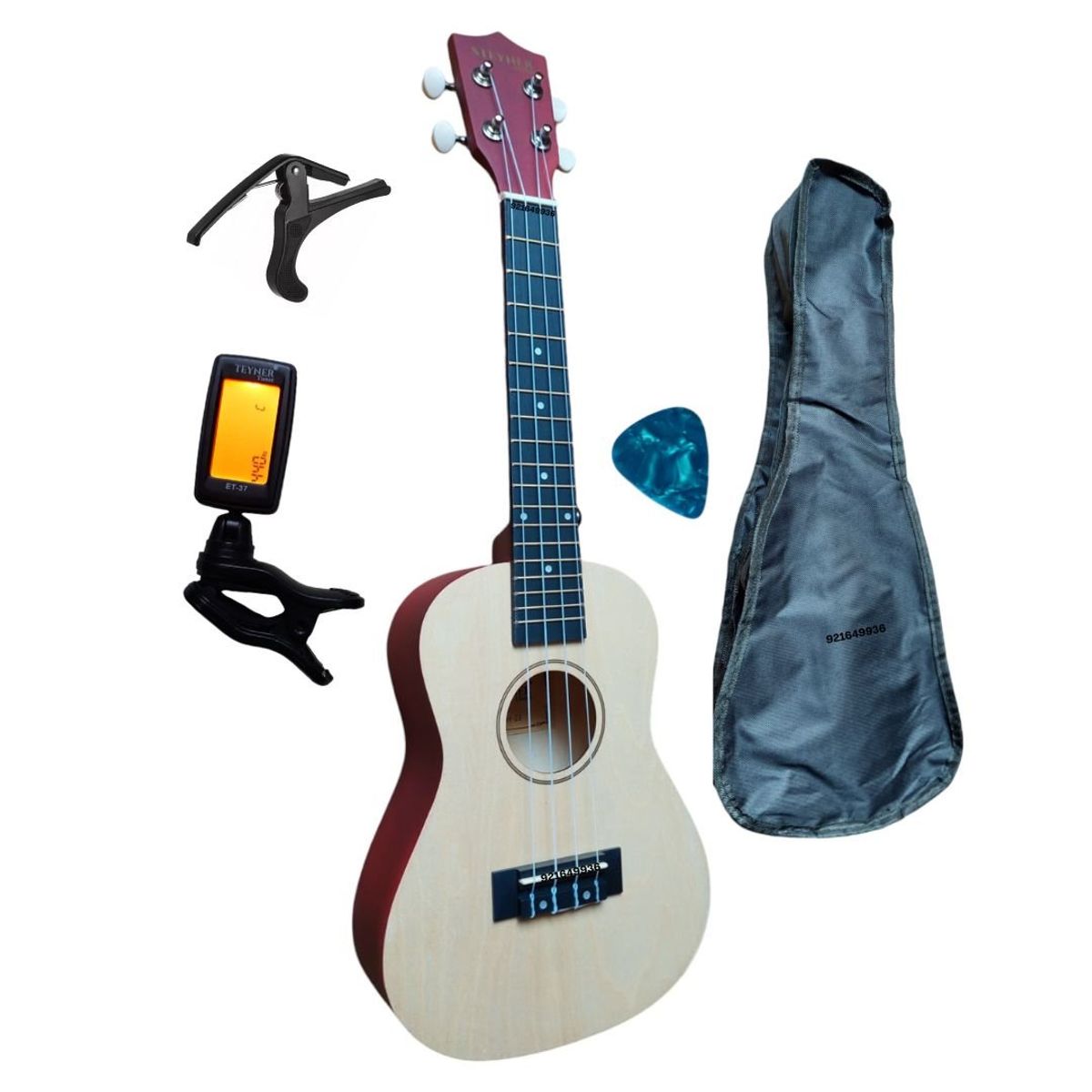 GENERICO - PACK DE UKELELE CONCIERTO NATURAL