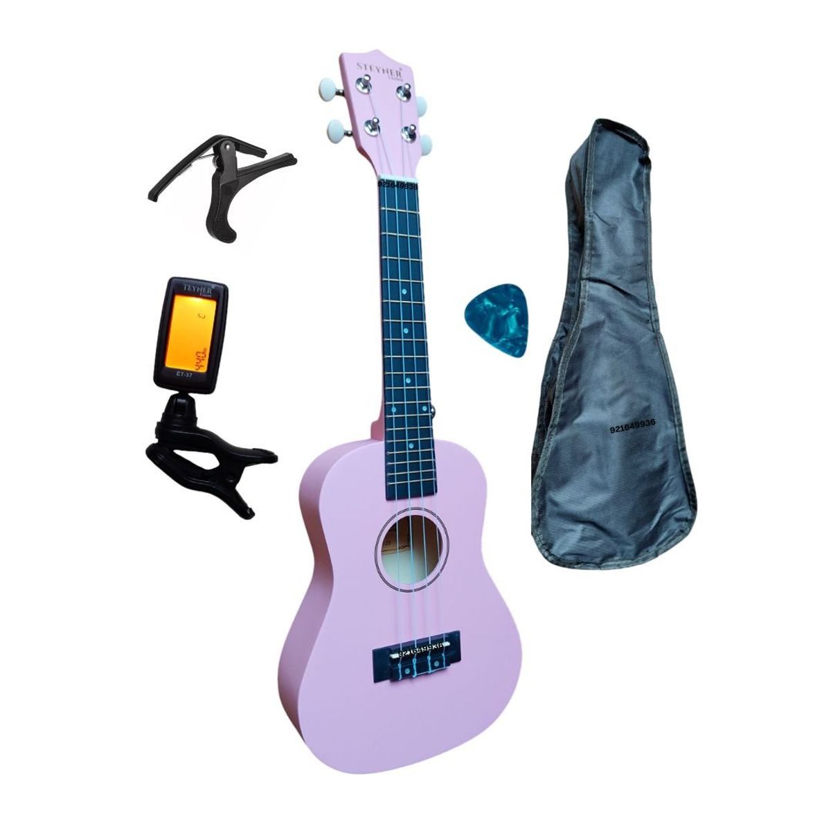 GENERICO - PACK DE UKELELE CONCIERTO COLOR PINK