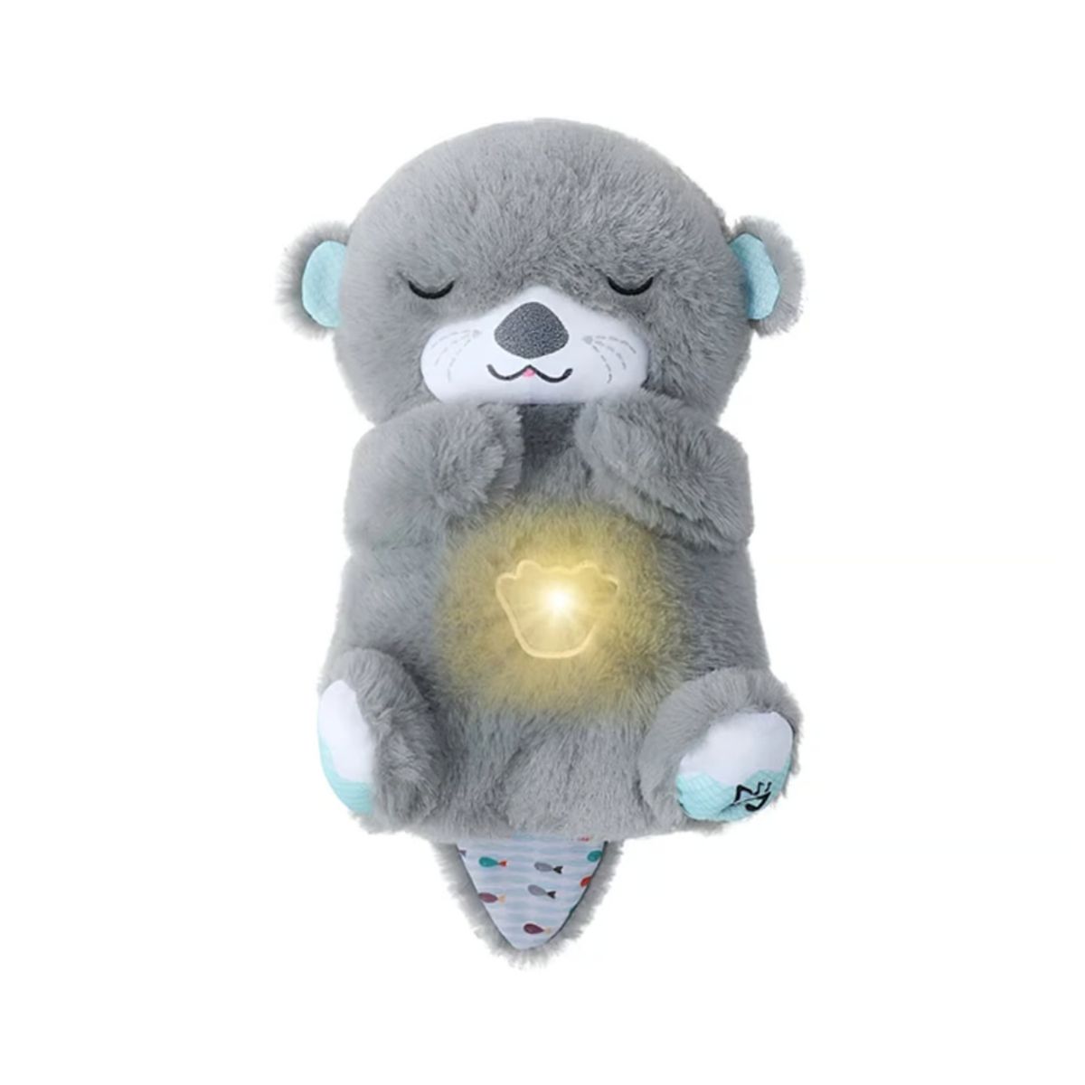 GENERICO - Peluche Nutria Dormilona Respira Musical - Plomo