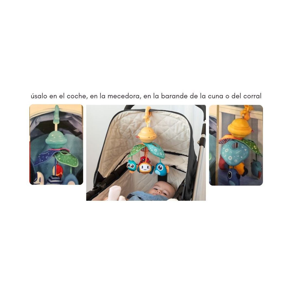 GENERICO - Movil Musical para cuna 2 en 1