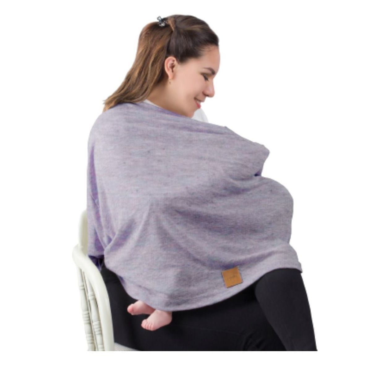 EUBEBE - Cobertor de Lactancia Lila Multiusos Eubebe