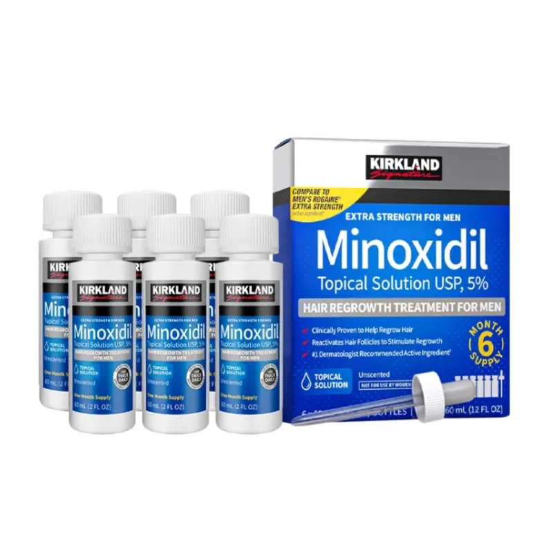 KIRKLAND - Minoxidil Kirkland Liquido Caja Sellada crecimiento de Cabello y Barba