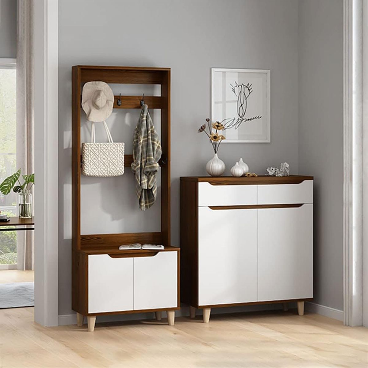 GENERICO - Zapatera con Perchero Mindy Amore Home