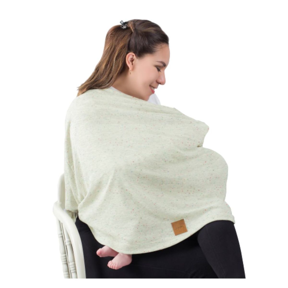 EUBEBE - Cobertor de Lactancia Beige con Chispas Eubebe