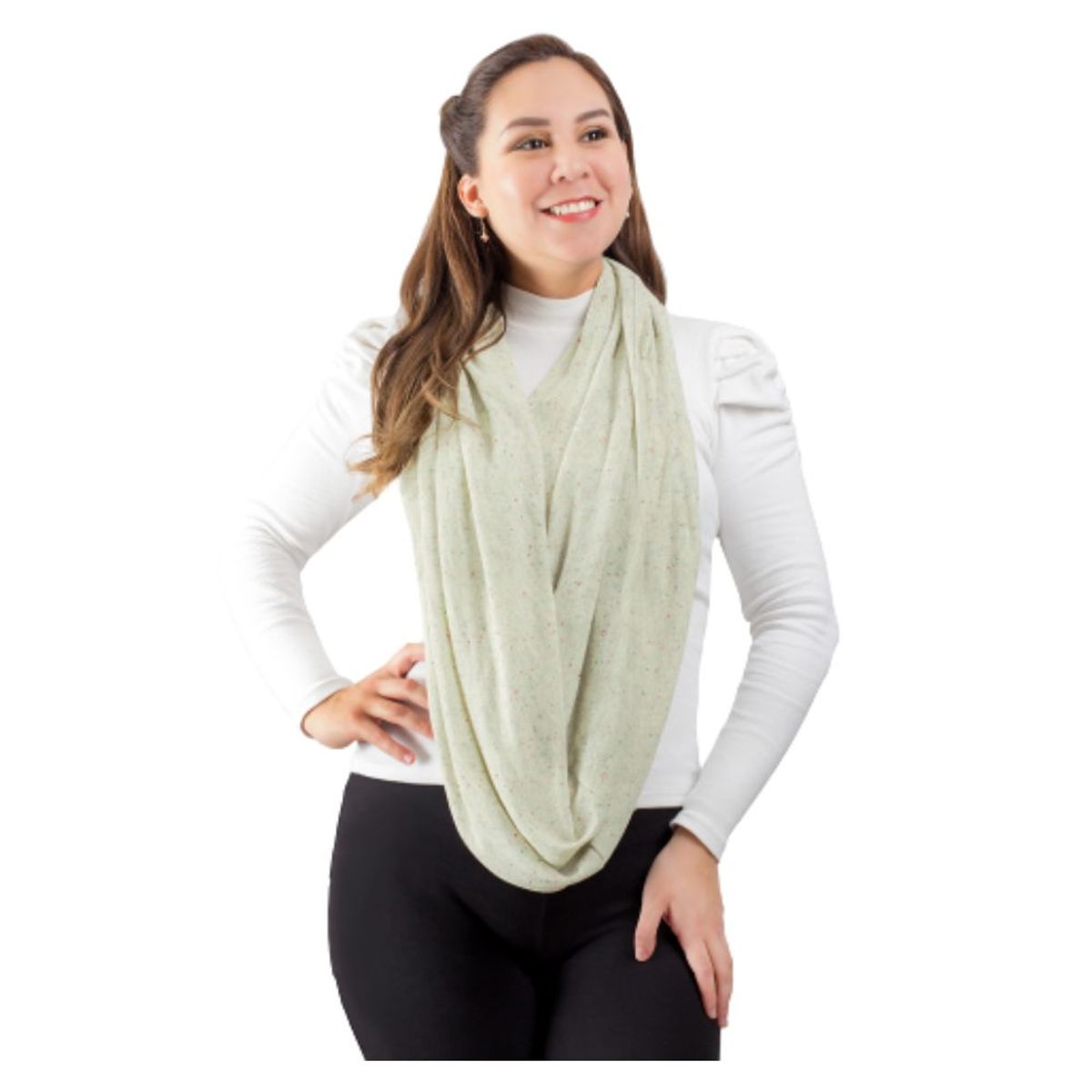 EUBEBE - Cobertor de Lactancia Beige con Chispas Eubebe