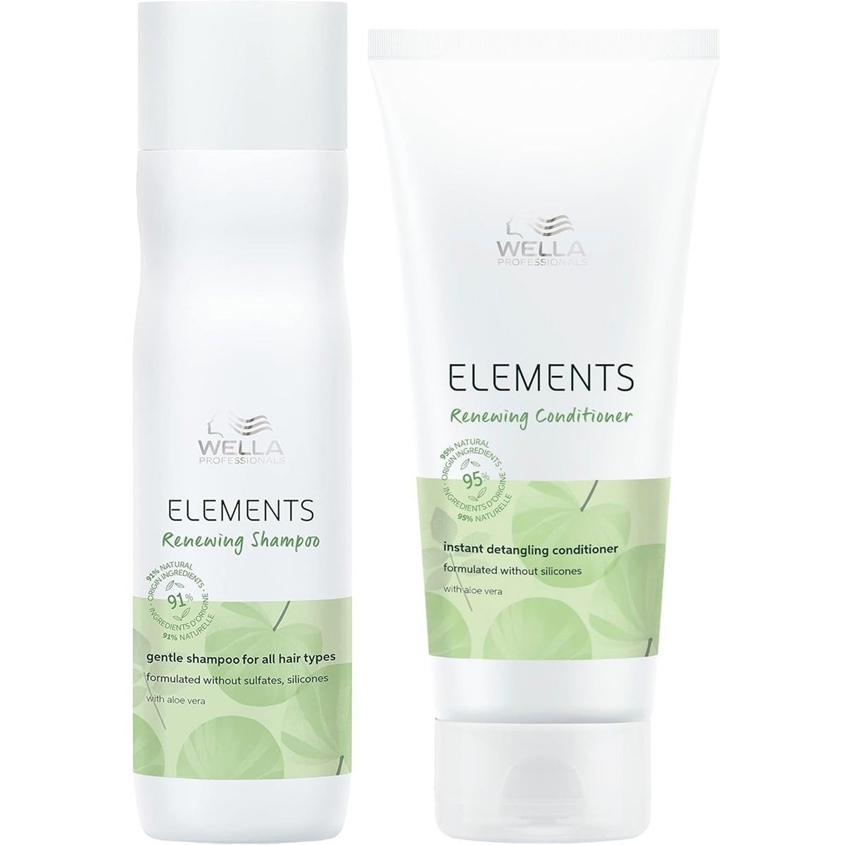 WELLA - Shampoo Renovador 250ml + Acondicionador Wella Elements Renewing