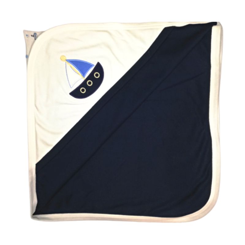 EUBEBE - Colcha para bebé de algodón pima  Modelo Marinero