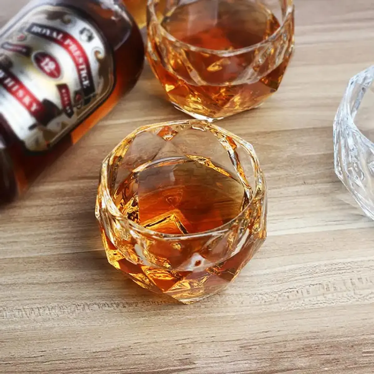 GENERICO - Set x6 vasos de whisky y cocteles Spirit Estilo Diamante