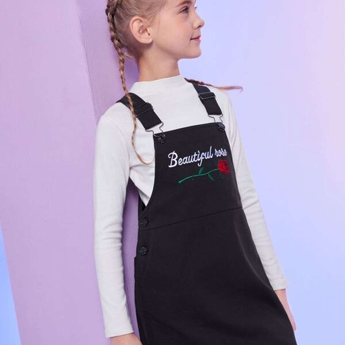 TAIS PRINCESS - Tais Princess Jumper 100% algodón niñas bordado Floral Preppy