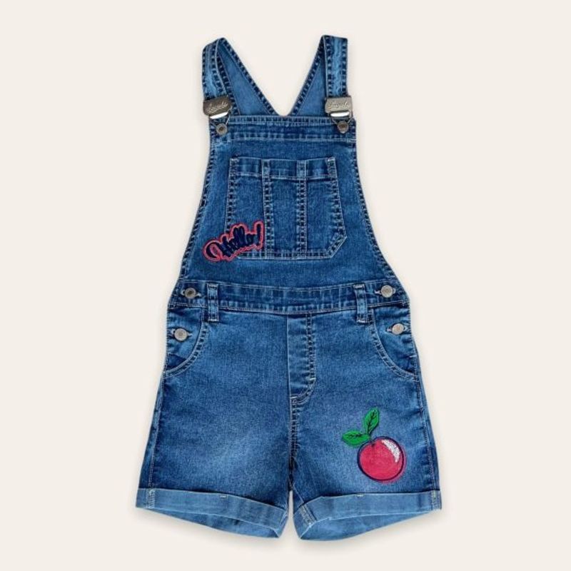 TAIS PRINCESS - Tais Princess Jumper short en jeans graduable bordado fruta