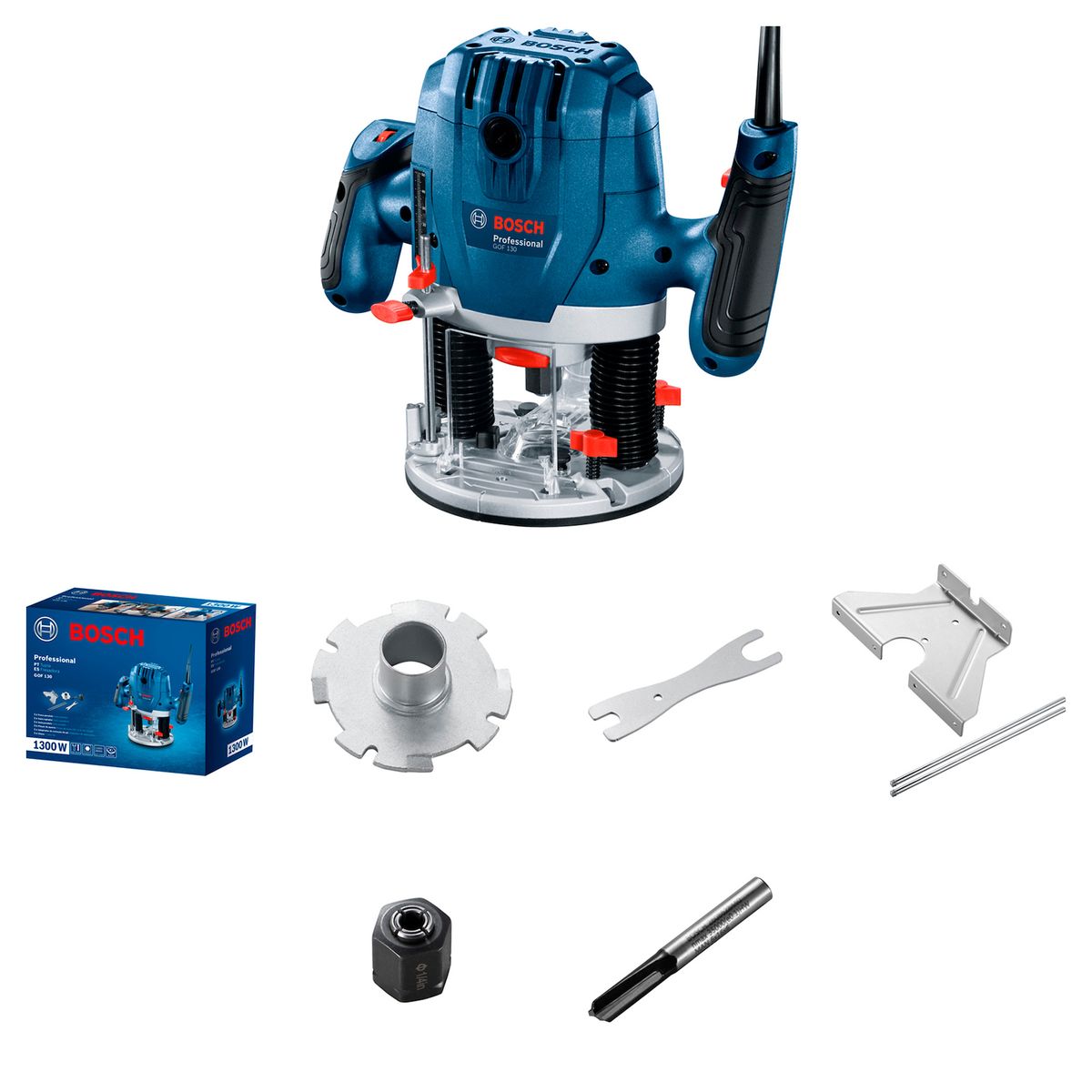 BOSCH - Ruteadora 1300W 6mm-8mm 28000 Rpm GOF 130 Professional Bosch